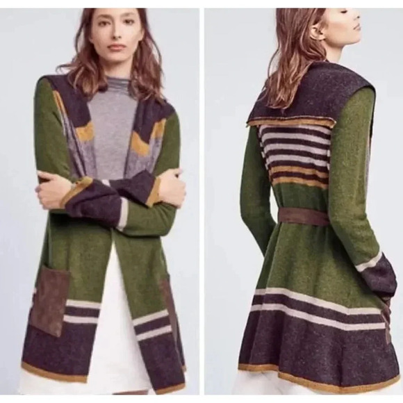 Anthropologie Angel of the North Wool Cardigan - Picture 1 of 7